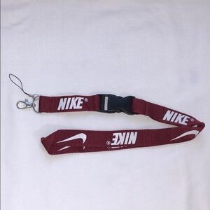 New Nike Maroon and White Lanyard ID Badge
